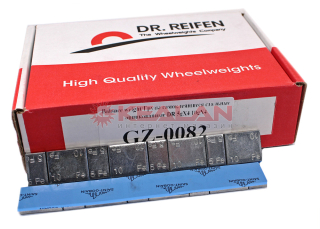 DR. REIFEN GZ-0082П грузики самоклеящиеся стальные оцинкованные, вес 4х5 + 4х10 г, 50 шт.