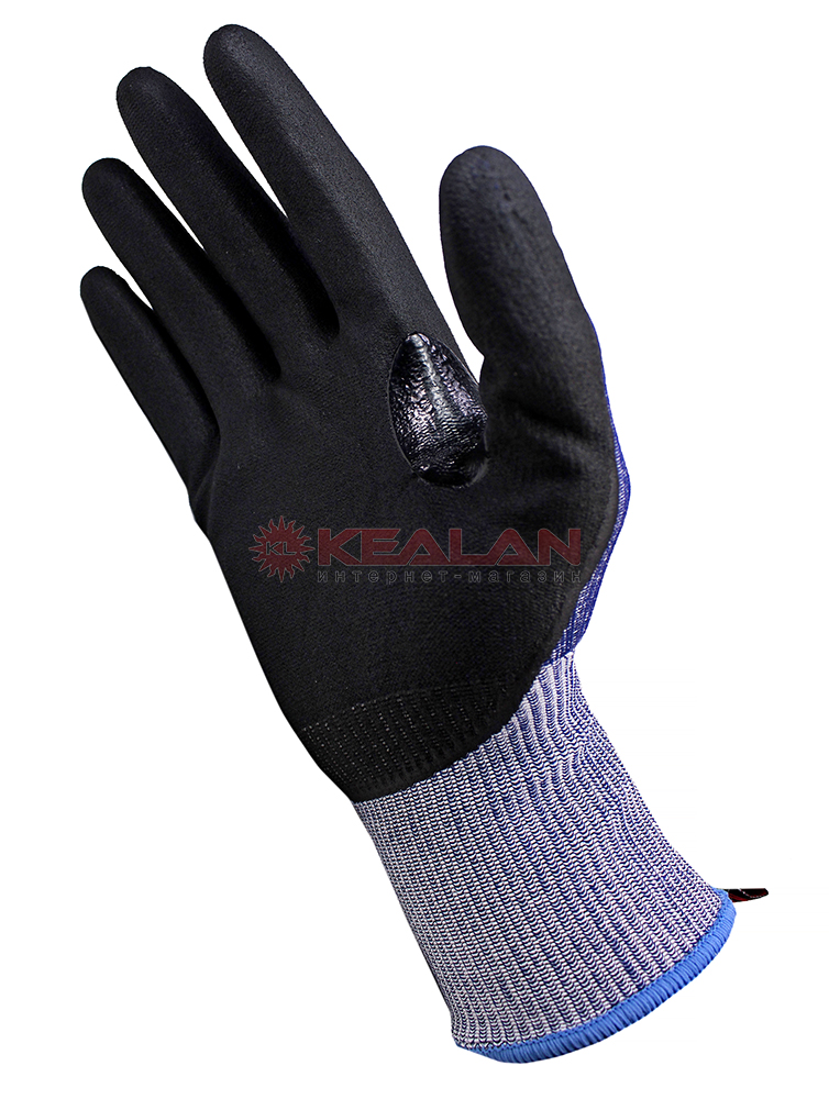 GWARD No-Cut Hiro перчатки из HPPE-нити со стекловолокном с нитрильно-полиуретановым покрытием, 10/XL