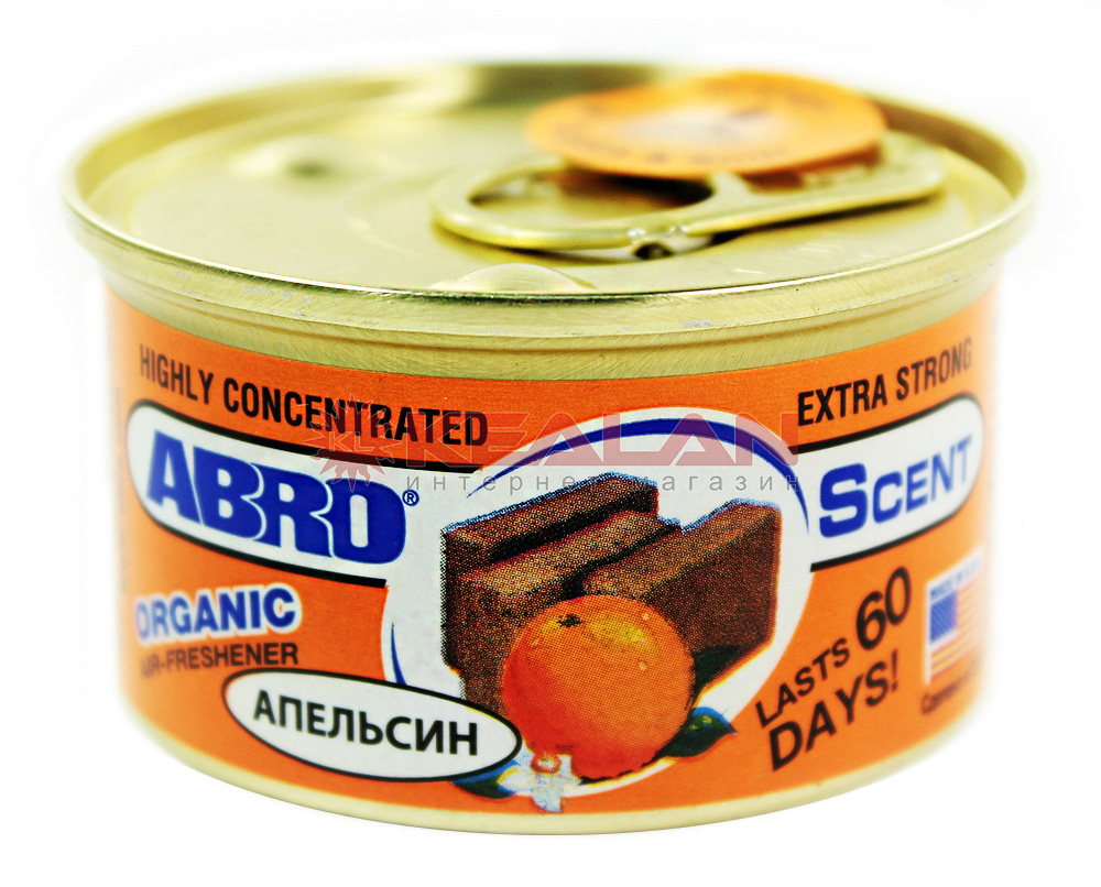 ABRO AS-560-OR освежитель воздуха Органик, апельсин, 42 г.