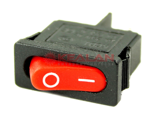 REXANT 36-2051 выключатель клавишный 250V 6А (2с) ON-OFF красный