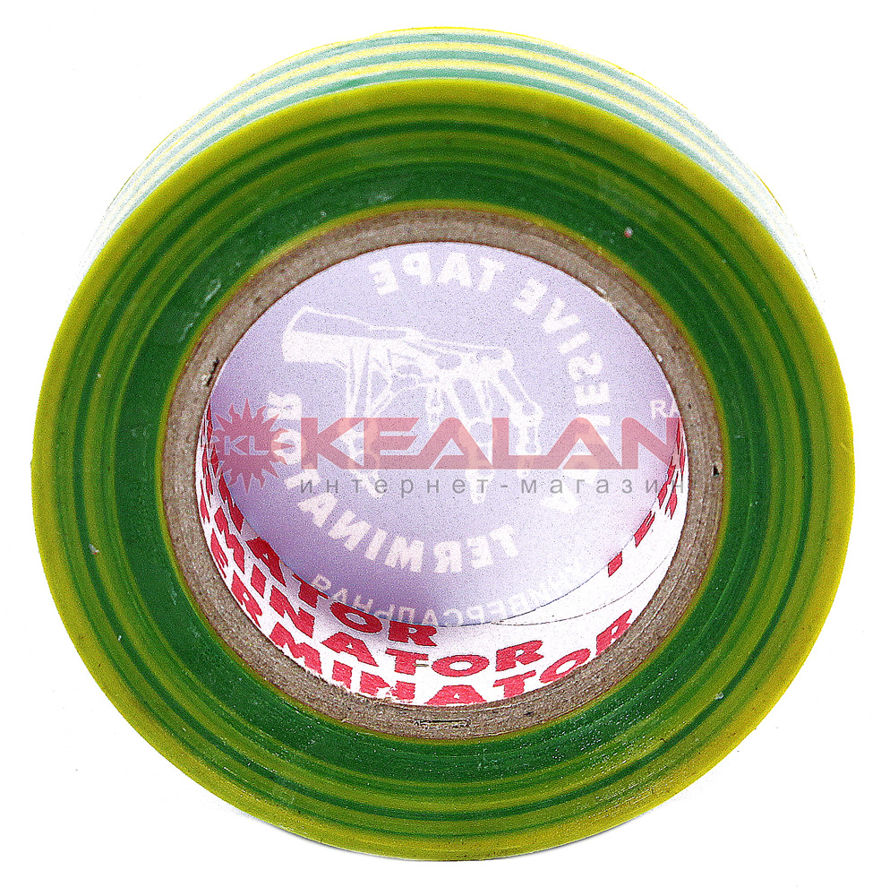 Купить Terminator IZ 1510G/Y изолента желто-зеленая ПВХ, 15 мм, 10 м. в ...