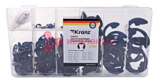 KRANZ набор быстросъемных стопорных колец 1,5-22 мм (300 шт/уп)