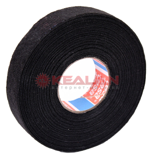 tesa 51618 fleece флисовая изоляционная лента профессиональная, черная, 0,25 мм, 19 мм, 25 м.