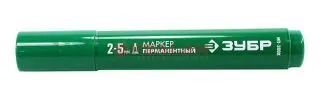 ЗУБР МП-300К клиновидный перманентный маркер зеленый, 2-5 мм.