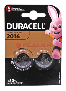 DURACELL CR2016 литиевая батарейка, 2 шт.