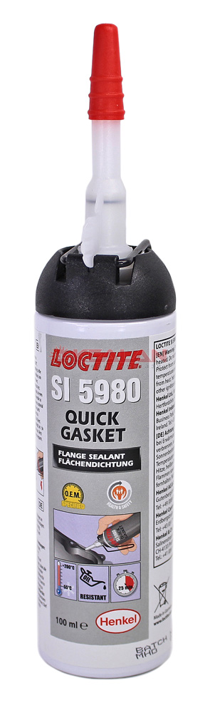 LOCTITE SI 5980 фланцевый силиконовый алкокси (спиртовой) клей-герметик, черный, 100 мл.