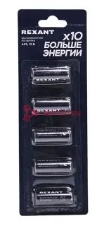 REXANT 39-1241 батарейка высоковольтная A23, 12В, блистер, 5 шт