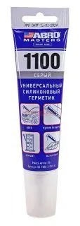 ABRO MASTERS SS-1100-3-GRY-RE герметик силиконовый, серый, 70 г.