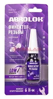 ABRO MASTERS TL-010-PU фиксатор резьбы фиолетовый, удаляемый, 10 мл.