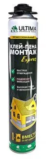 ULTIMA Express МОНТАЖ, строительно-монтажный клей-пена, 750 мл.