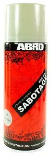 ABRO SPG-048 краска-спрей SABOTAGE 48, светло-серый