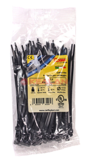 Картинка Cobra 140x3.6 стяжки кабельные, черные, морозостойкие, 140 х 3,6 мм, 100 шт. от интентернет-магазина КЕАЛАН