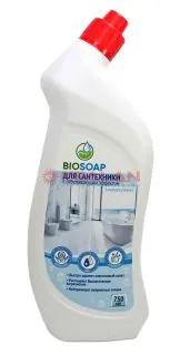 BIOSOAP средство для сантехники с отбеливающим эффектом, 750 мл.