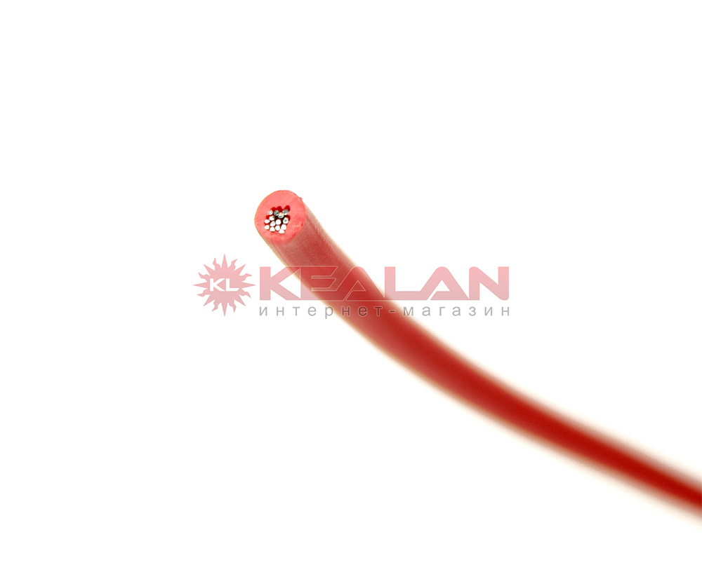Купить REXANT 01-6524 автомобильный провод одножильный красный, 1,0 мм² .