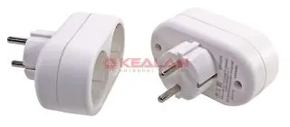 REXANT 11-1075-2 набор двойников электрических 16А с/з вертикальные, белый, 2 шт.