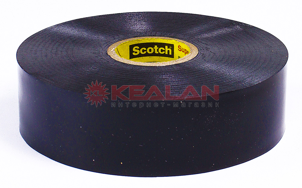 3M Scotch Super 33+ лента изоляционная, черная, 25 мм, 33 м.