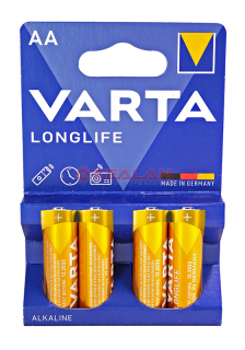 VARTA LONGLIFE AA, батарейка 4 шт.