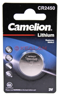 Camelion CR2450 литиевая батарейка, 1 шт.