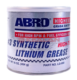 ABRO LG-990-AM смазка литиевая синтетическая #3, 454 г.