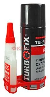 TURBOFIX 805 TF-250-65 двухкомпонентный клей с активатором для экспресс склеивания, 65 г, 250 мл.