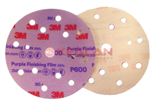 Картинка 3M™ 51156 260L Purple круг абразивный полировальный, 15 отверстий, Р600, 150 мм. от интентернет-магазина КЕАЛАН
