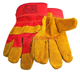 GWARD Ural перчатки комбинированные из спилка оранжевого цвета