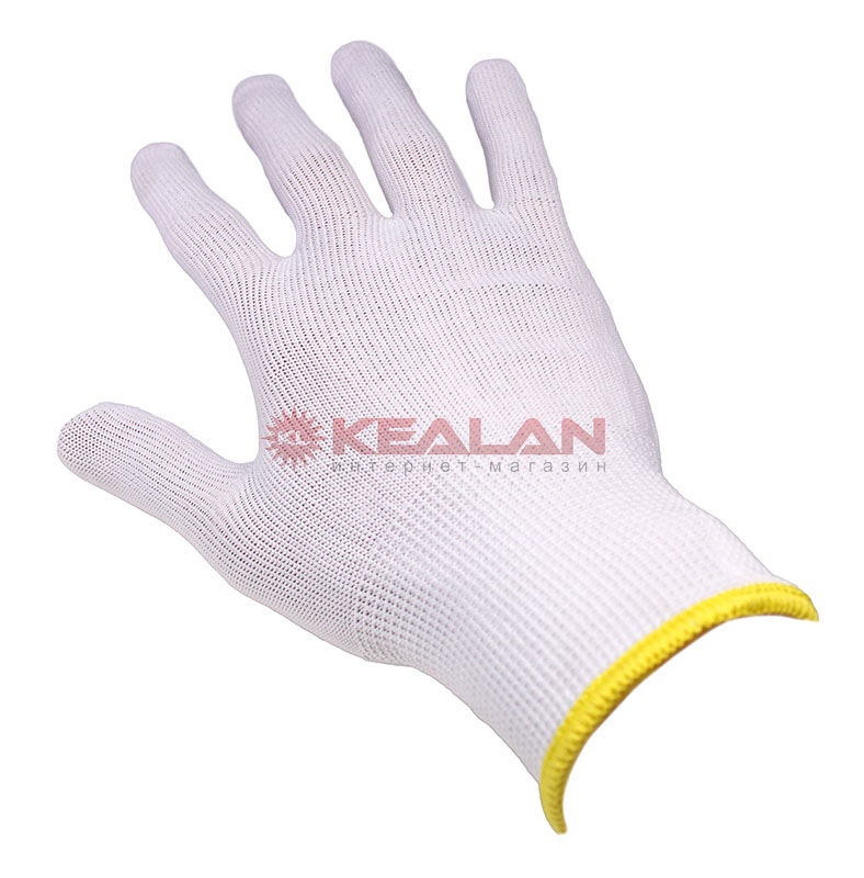 GWARD Touch перчатки нейлоновые белого цвета без покрытия, 7/S
