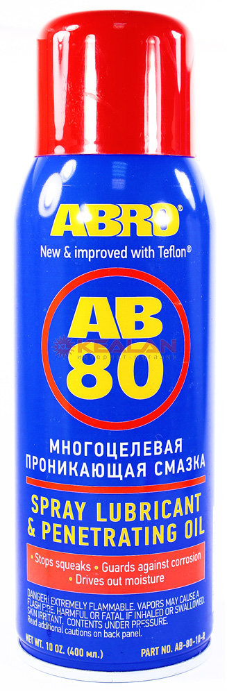 ABRO AB-80-10-R смазка-спрей универсальная, 400 мл.