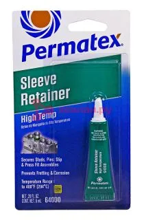Permatex 64000 фиксатор втулок, термостойкий, зазор до 0,18 мм., 6 мл.