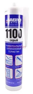 ABRO MASTERS SS-1100-GRY-RE герметик силиконовый, серый, 280 г.