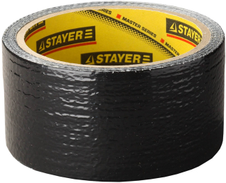 STAYER 12086-50-10 армированная лента черная, универсальная, 48 мм х 10 м.