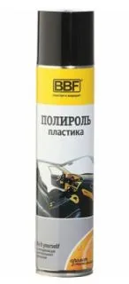 BBF полироль для пластика, аромат лимона, аэрозоль, 400 мл.