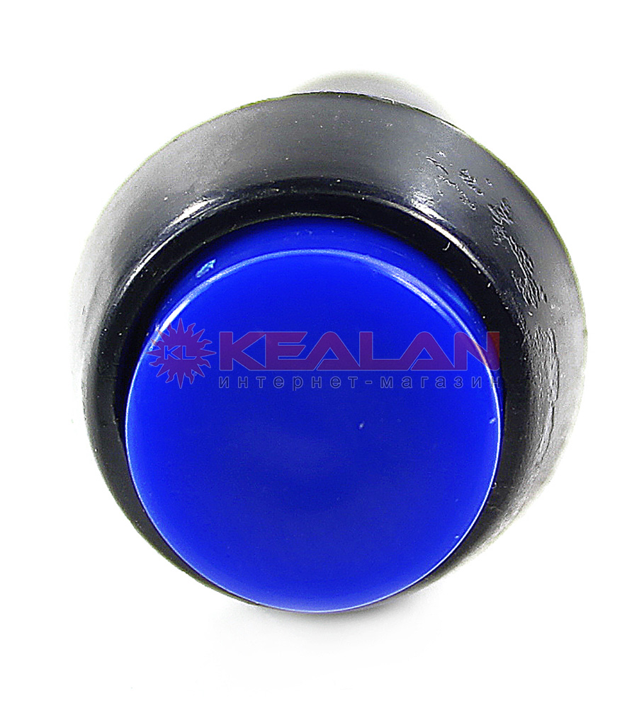 REXANT 36-3031 выключатель-кнопка 250V 1А (2с) ON-OFF синяя