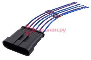 CARGEN AX3222 разъем 282108 штыревой 6-контактный, жгута форсунок, к жгуту ЭСУД ГАЗ, с проводами, 1 