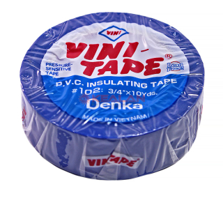 Denka Vini Tape 102 изоляционная лента, синяя, 19 мм, 18 м.