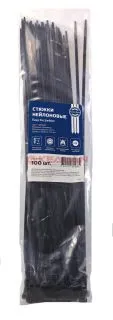 Fortisflex EasyFix 400x7.6 стяжки кабельные, черные, 100 шт.