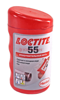 LOCTITE 55 герметизирующая нить для газа и питьевой воды, 160 м.