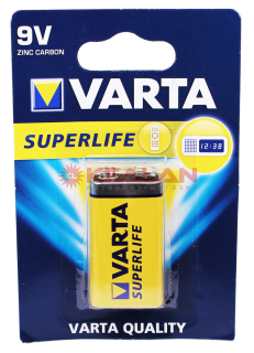 VARTA SUPERLIFE 9V батарейка, в блистере