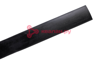 КВТ ТТК-135 20/6 клеевая термоусадочная трубка, черная, 1 м.