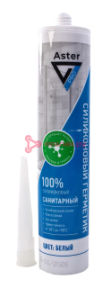 ASTER SEAL-300-SAN-WHT герметик силиконовый санитарный, белый, 300 мл.