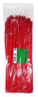 Fortisflex КСГ 8х400 стяжки разъемные с горизонтальным замком, красные, 100 шт.