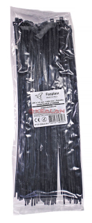 Fasplast 290x3.5 кабельные стяжки черные, морозостойкие, 100 шт.
