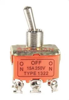 REXANT 36-4131 тумблер 250V 15А (6c) ON-ON двухполюсный