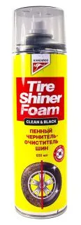 KANGAROO Tire Shiner Clean&Black пенный очиститель-чернитель шин, 650 мл.