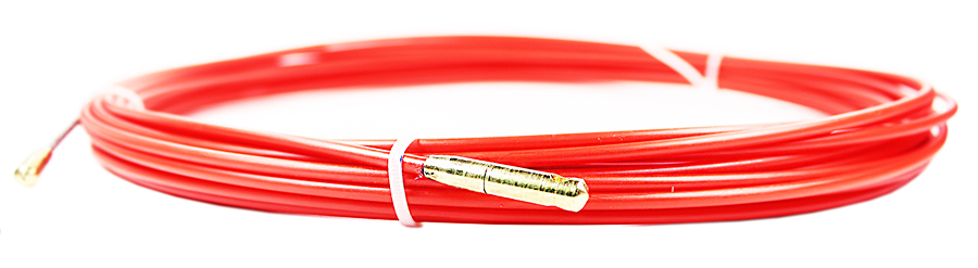REXANT 47-1010 протяжка кабельная, красная, 3,5 мм, длина 10 м.