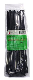 Fortisflex 250x3,5B стяжки кабельные, черные, 100 шт.