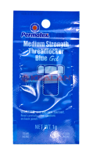 Permatex 09978 фиксатор резьбы средней фиксации синий, 1 г.