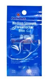 Permatex 09978 фиксатор резьбы средней фиксации синий, 1 г.