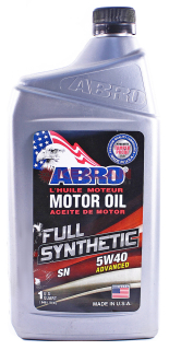ABRO SAE 5W-40 SN масло моторное синтетическое, 1 л.