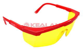 ЗУБР "СПЕКТР 5" 110329 защитные желтые очки, монолинза с дополнительной боковой защитой, открытого типа